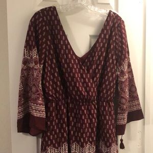 Quarter sleeve dress